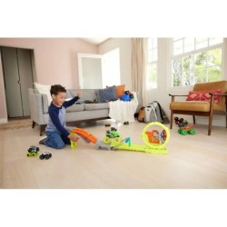 Compra Mattel Hot Wheels Monster Trucks Race &Amp Chase Challenge Pista Con 2 Coches al mejor precio | Juguetilandia Canarias
