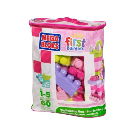Compra Mattel Mega Bloks Bolsa  60 Rosa al mejor precio | Juguetilandia Canarias
