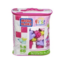 Compra Mattel Mega Bloks Bolsa  60 Rosa al mejor precio | Juguetilandia Canarias