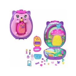 Compra Mattel Polly Pocket Cofre-Bolso Mama Erizo Y Bebe Para Mini Muñecas al mejor precio | Juguetilandia Canarias