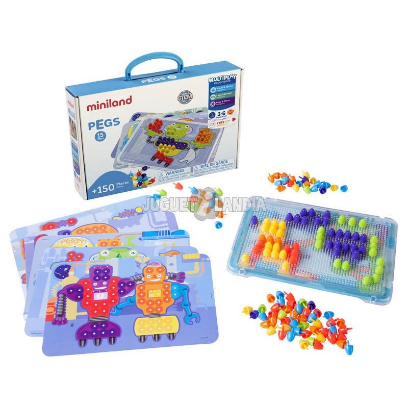 Compra Miniland Pegs 15 Mm 150 Pcs. Bright C. al mejor precio | Juguetilandia Canarias Compra Miniland Pegs 15 Mm 150 Pcs. Bright C. al mejor precio | Juguetilandia Canarias