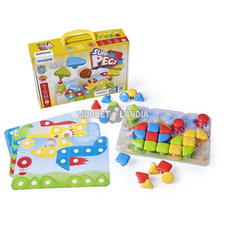 Compra Miniland Superpegs 32 Pcs Bright C. al mejor precio | Juguetilandia Canarias Compra Miniland Superpegs 32 Pcs Bright C. al mejor precio | Juguetilandia Canarias