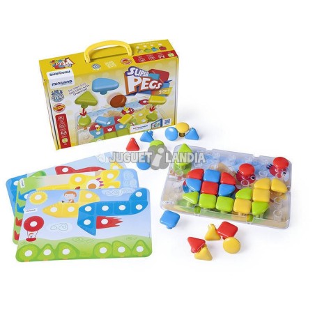 Compra Miniland Superpegs 32 Pcs Bright C. al mejor precio | Juguetilandia Canarias