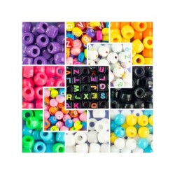 Compra Nice Perlas Abc 500 Piezasfluo al mejor precio | Juguetilandia Canarias