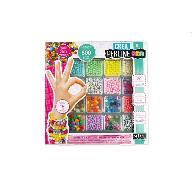 Compra Nice Perlas Abc 800 Piezas al mejor precio | Juguetilandia Canarias
