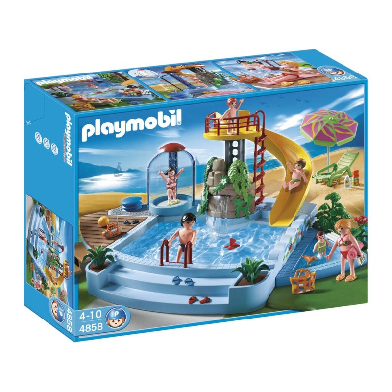 Compra Playmobil Piscina Con Tobogan al mejor precio | Juguetilandia Canarias