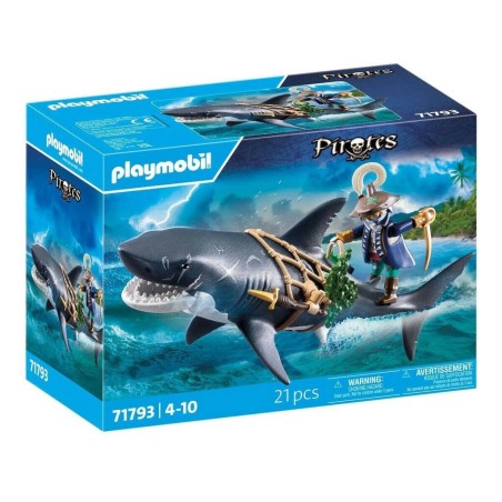 Compra Playmobil Tiburon Grande Con Pirata al mejor precio | Juguetilandia Canarias