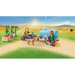 Compra Playmobil Tractor Con Trailer Y Cisterna al mejor precio | Juguetilandia Canarias