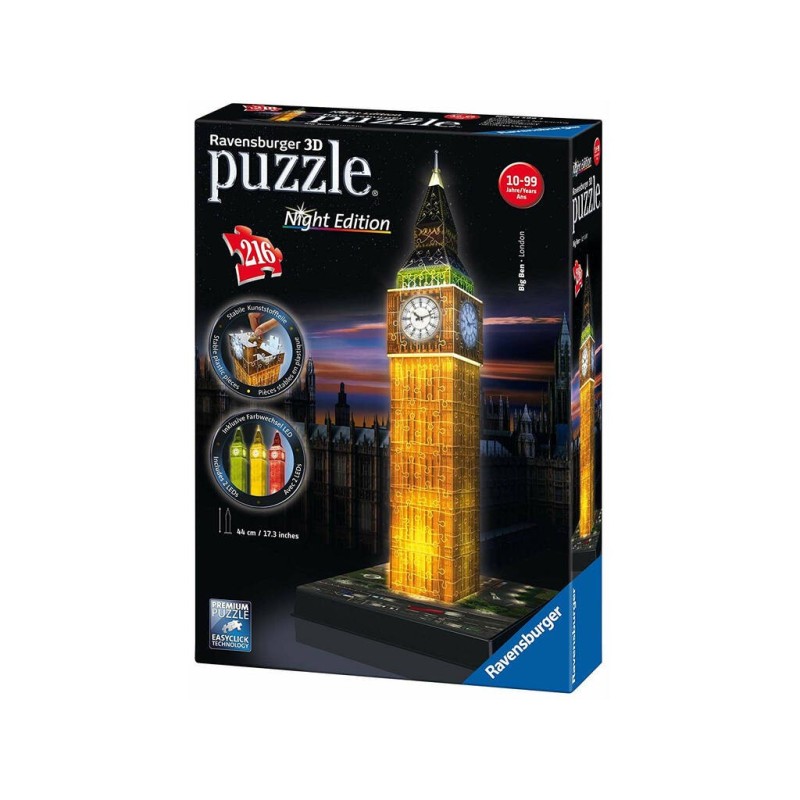 Compra Ravensburger Big Ben Night Edition al mejor precio | Juguetilandia Canarias