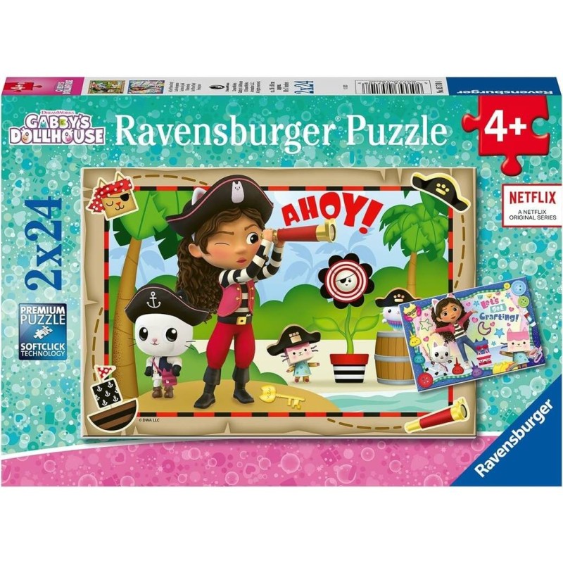 Compra Ravensburger Gabby's Dollhouse Puzzle 2x24 Pz al mejor precio | Juguetilandia Canarias