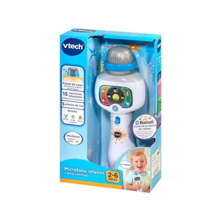 Compra Vtech Microfono Infantil Canta Conmigo Blanco al mejor precio | Juguetilandia Canarias