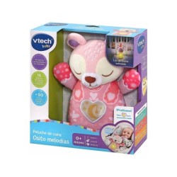 Compra Vtech Peluche De Cuna Osito Melodias Rosa al mejor precio | Juguetilandia Canarias