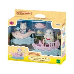 Compra Epoch Sylvanian Families Puffy Foca Y Cara Latte Surcan Las Olas al mejor precio | Juguetilandia Canarias
