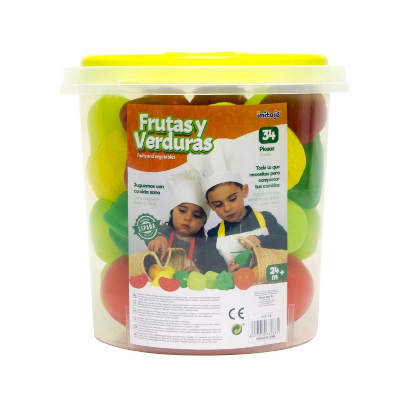 Compra Vicam Set Frutas Y Verduras 34 Pcs al mejor precio | Juguetilandia Canarias