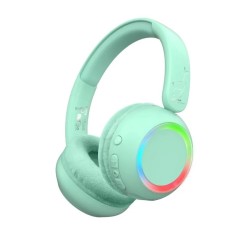 Lalarma Auriculares con Luz ambiental verde menta