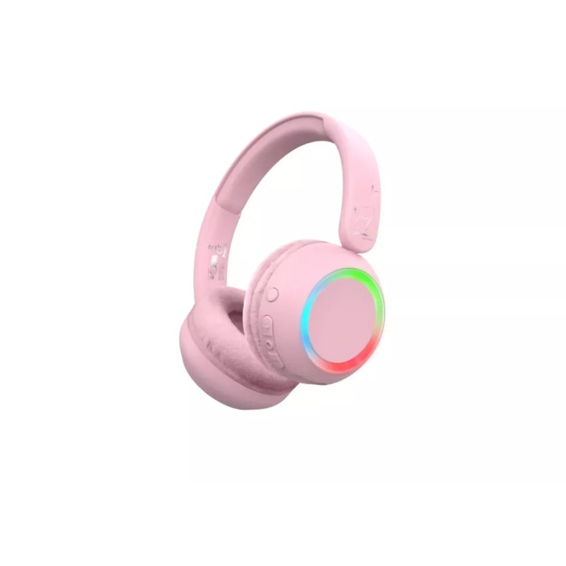 Lalarma Auriculares con Luz ambiental rosa
