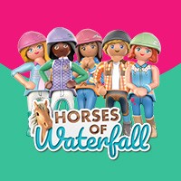 Playmobil horses of waterfall